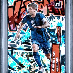 2022 PANINI DONRUSS FIFA KABOOM! #24 CHRISTIAN PULISIC KABOOM! PSA 10