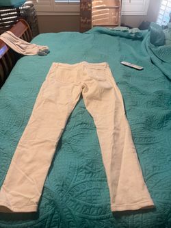 Joe’s white jeans