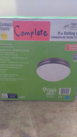 Commercial electric 9inch ceiling light fixture