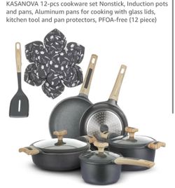 Kasanova Bambu 12 Piece Ceramic Cookware Set