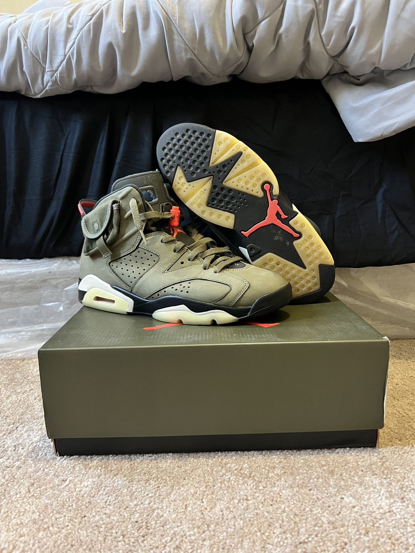 Travis Scott x Air Jordan 6 Retro ‘olive’ Sz 10.5M (USED 100% AUTHENTIC)