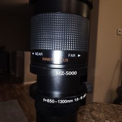 Super (contact info removed)mm f/8 Manual Telephoto Zoom Lens for Canon EOS EF-S DSLR Cameras with T-Mount