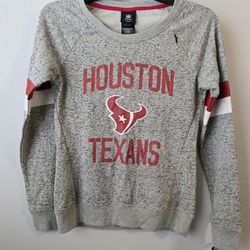 NWT Girl's Houston Texan NFL Team Apparel Long Sleeve Size M 10/12