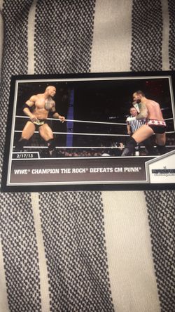 The rock wwe card