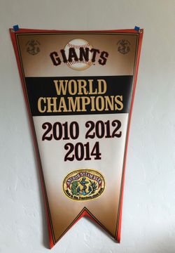 Giants World Champ vinyl banner