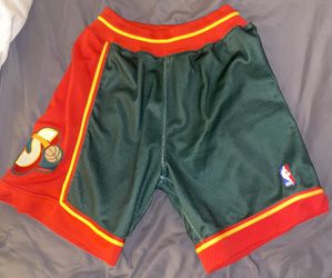 1995-95 NBA Hardwood Classic Mitchell And Ness Seattle SuperSonics Basketball Shorts Size S