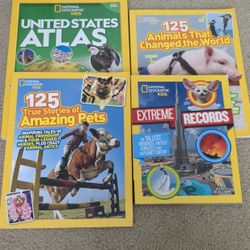4 NATIONAL GEOGRAPHIC BOOKS