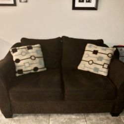 Brown Livingroom Couch Set