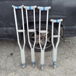 3 Adults and 1 Kids Set Of Guardian Crutches 