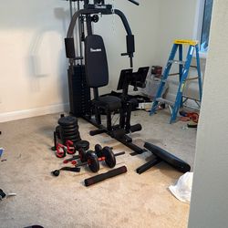 Workout Machine And Weight Set
