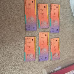 6 Tickets From The XXIII Olympics In Los Angeles, Ca In 1984