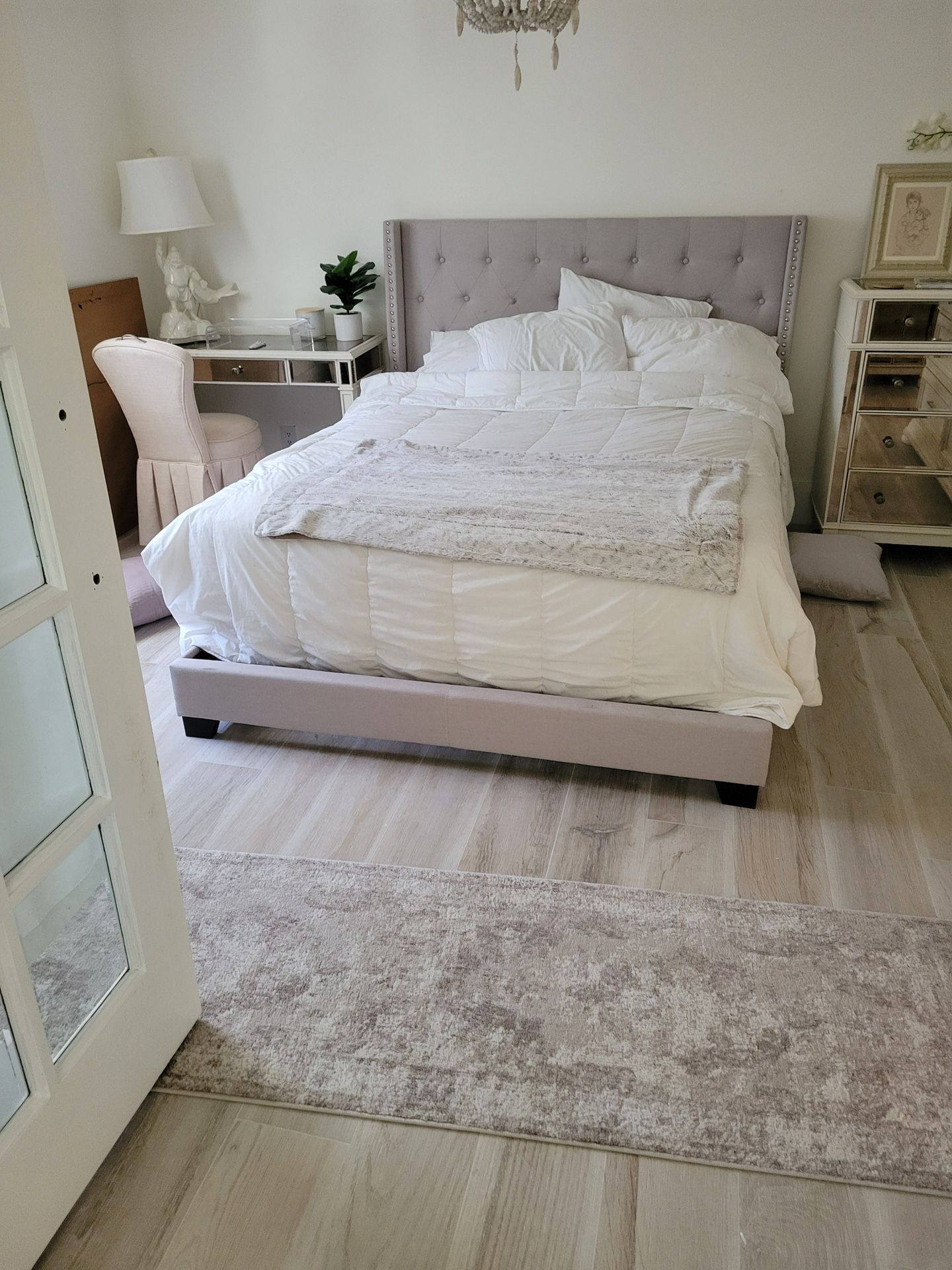 Upholstered Queen Bed Frame And Mattress