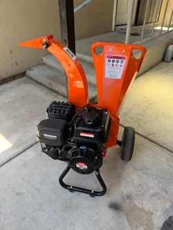 Mini Wood Chipper Shredder Mulcher – 3 in. Max Capacity, 7 HP Engine, Compact Design for Small Branches & Debris