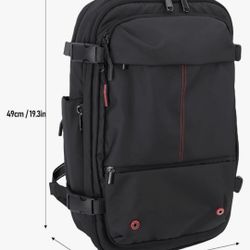 Vacuum Backpack Expandable Compression Travel Backpack 60L with Type C Interface Password Lock for 17 Inch Laptop Business Trips
