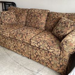 Ethan Allen Brocade Sofa