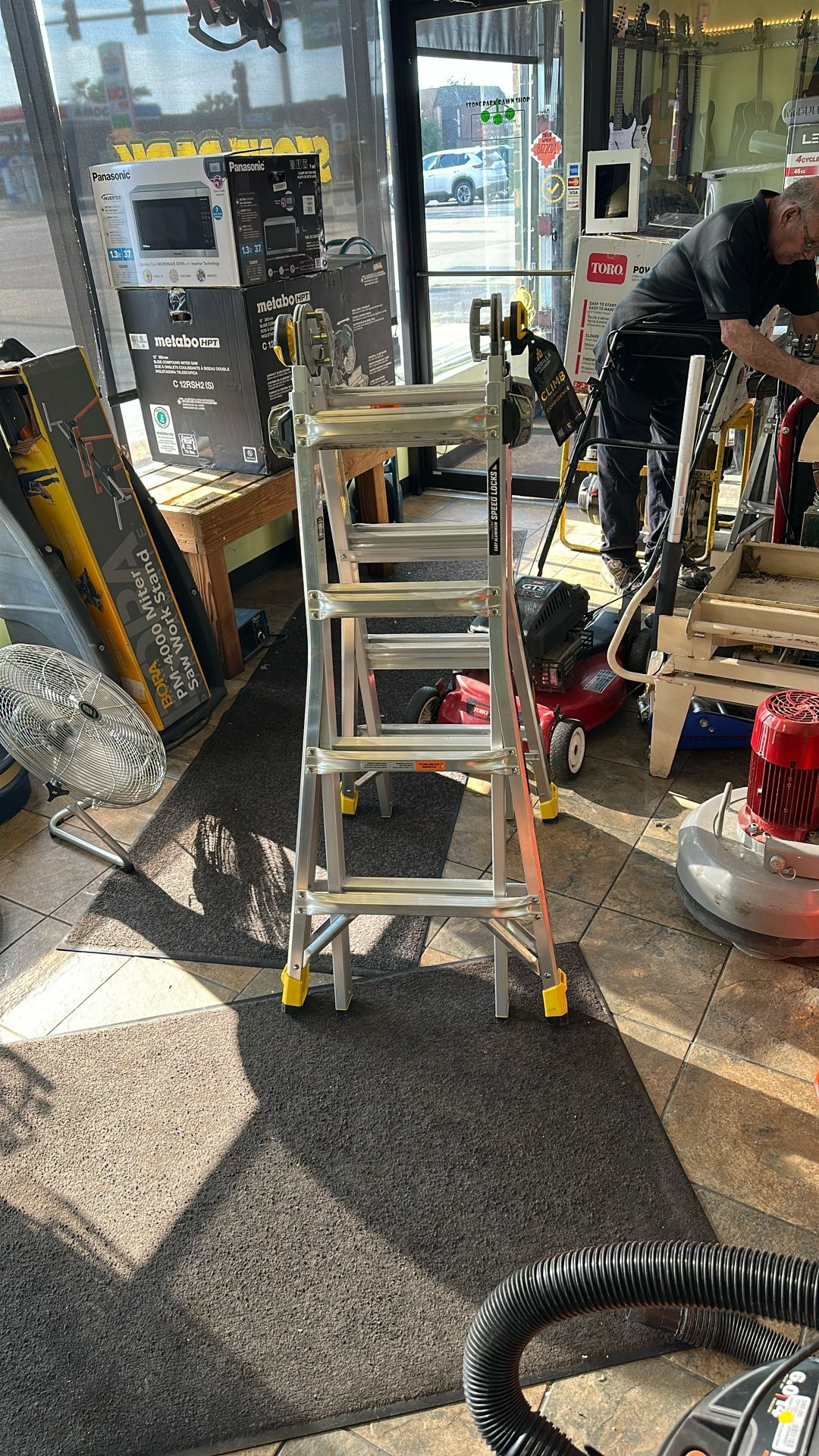 Gorilla Ladders GMPXA-18 Aluminum Multi-position Ladder