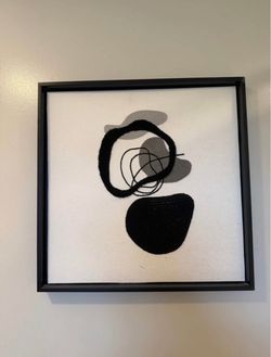 Framed Abstract Textile Wall Art