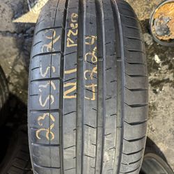 20” tire single pirelli 235/35/20 with free installation $100