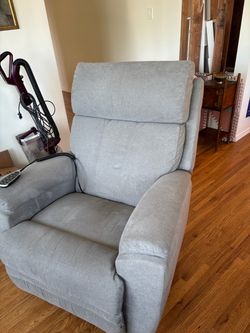 Grey La-Z-boy recliner
