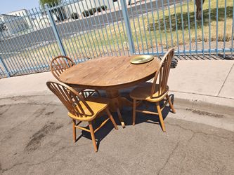 Table and chairs