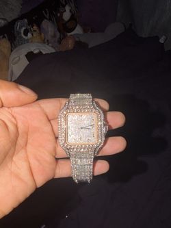 carti watch gold and iced new