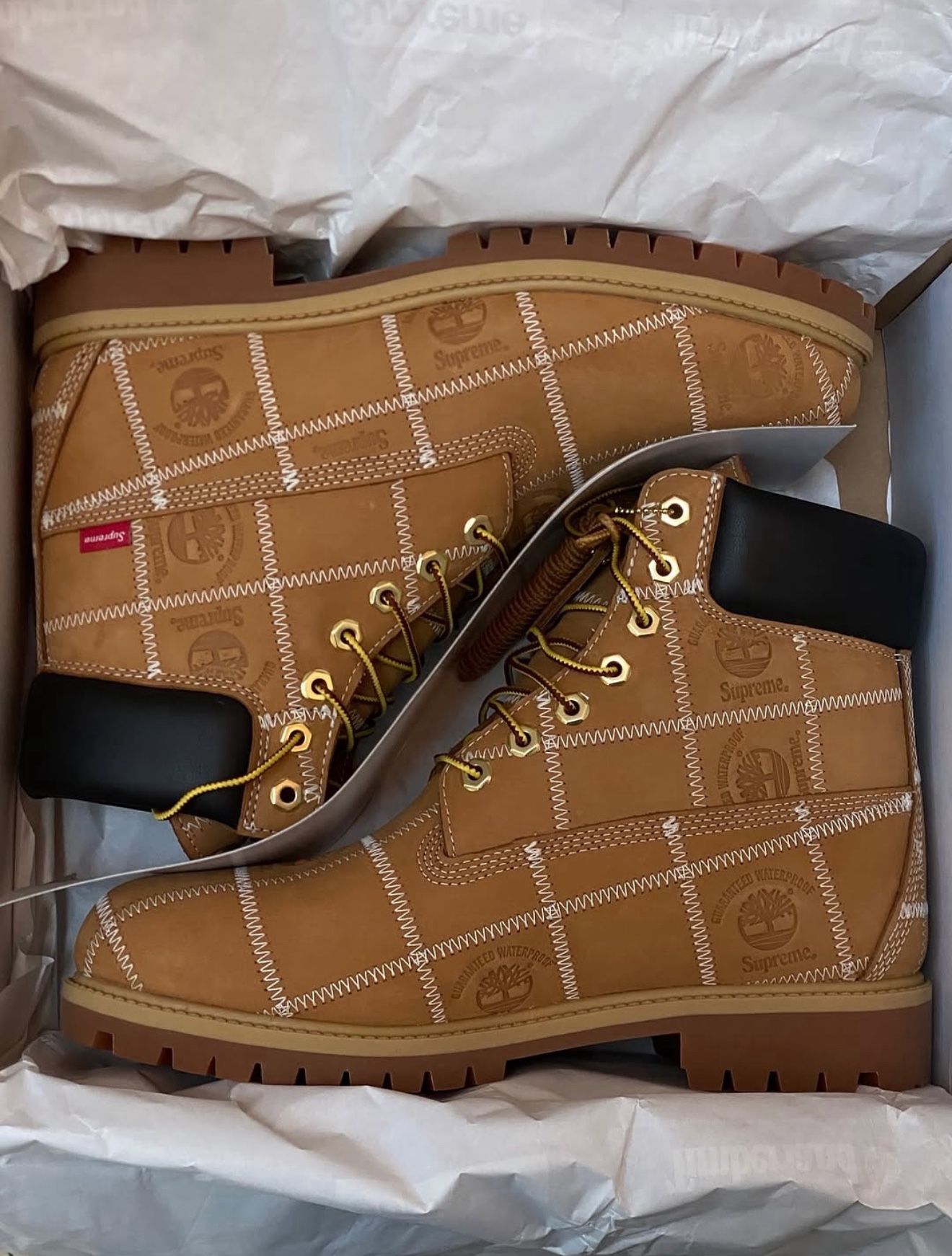 Supreme Timberland Patchwork 6” Premium Boots Sz 10