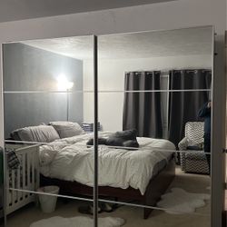 Wardrobe (IKEA) -two Mirror Doors