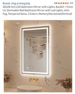 20”x28” LED Bathroom Mirror