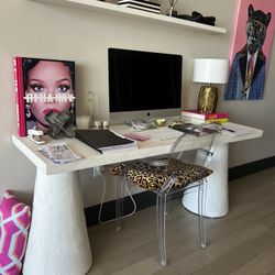 Concrete White Desk