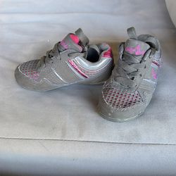 Pink and gray girls baby phat shoes