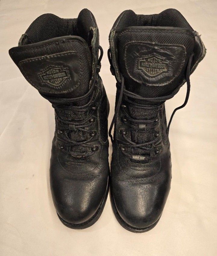 HARLEY DAVIDSON MOTOR YCLE LEATHER BOOTS 