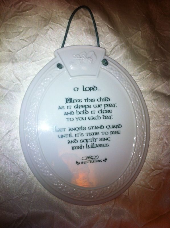 Celtic Blessings Porcelain Plaque.