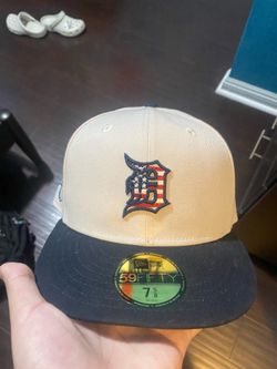 White Detriot Tigers Hat
