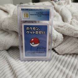 Pokemon Poke Ball Old Maid Cgc 10