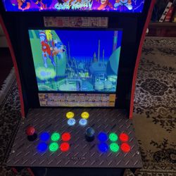 Custom Arcade1up (Arcade) Mini Big Blue Marvel Vs Street Fighter Mod