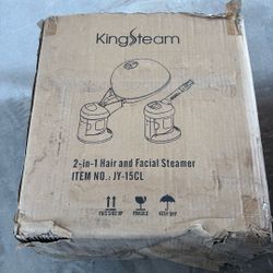 King Steam 2- In 1 Hair And Facial Steamer 