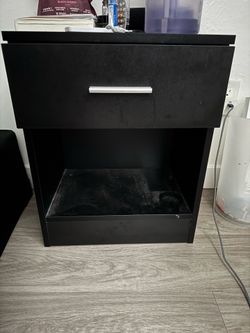 Pair of black night tables