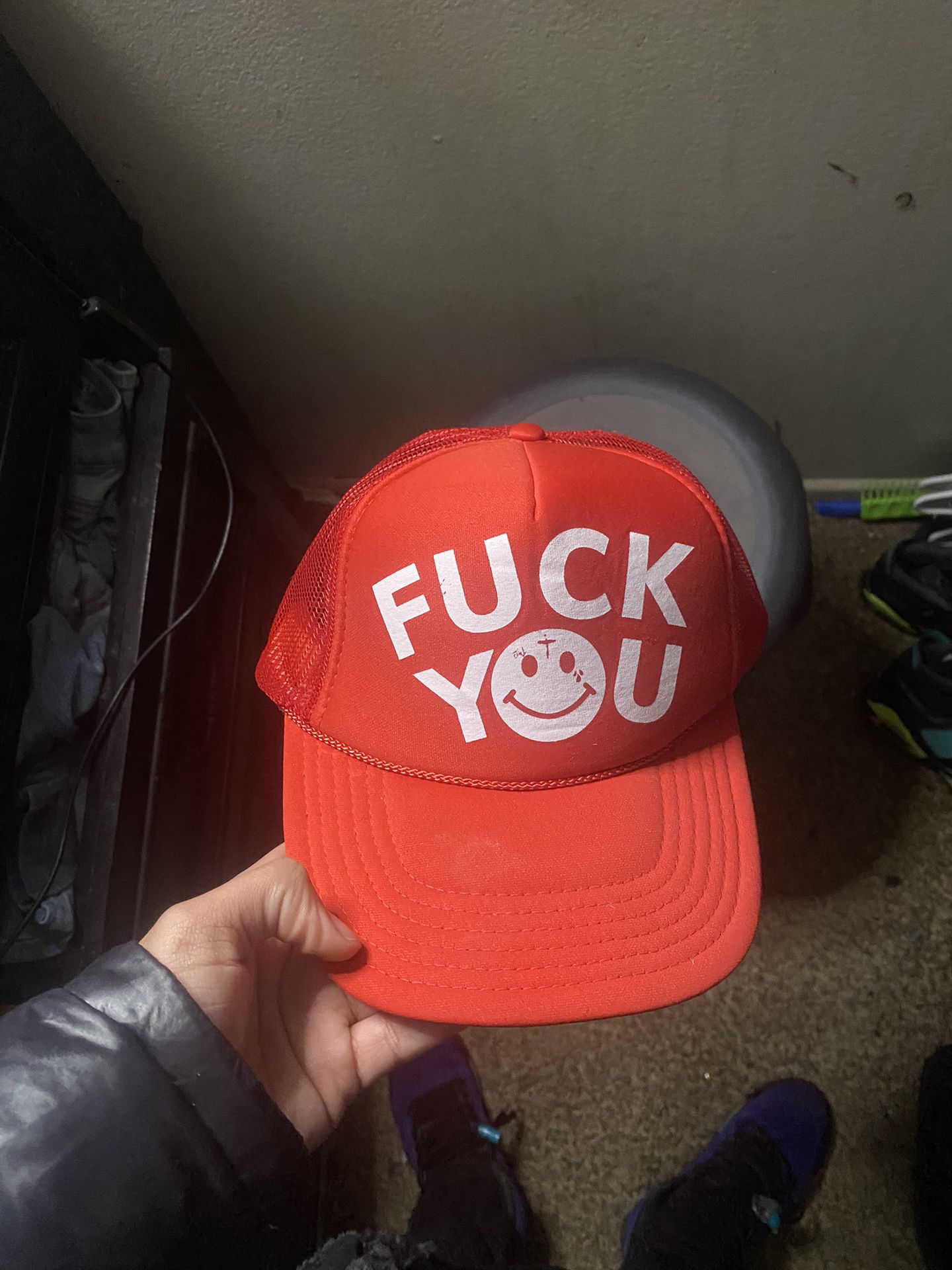 Red F You Hat