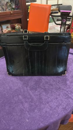 Black Eelskin Briefcase