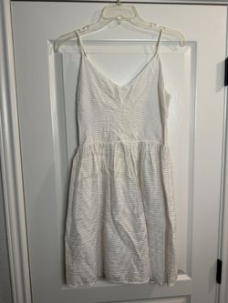 Bar III White Striped Dress