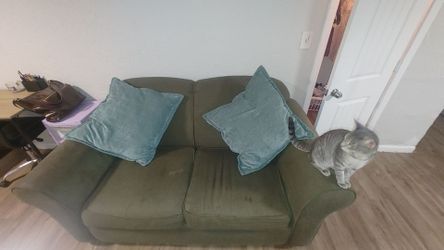 Green Couch(pillows included)