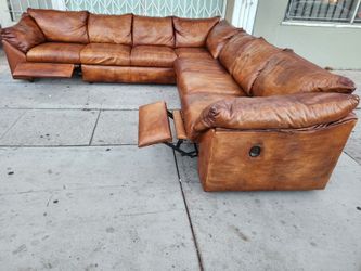 Vintage  Sectional Leather Sofa
