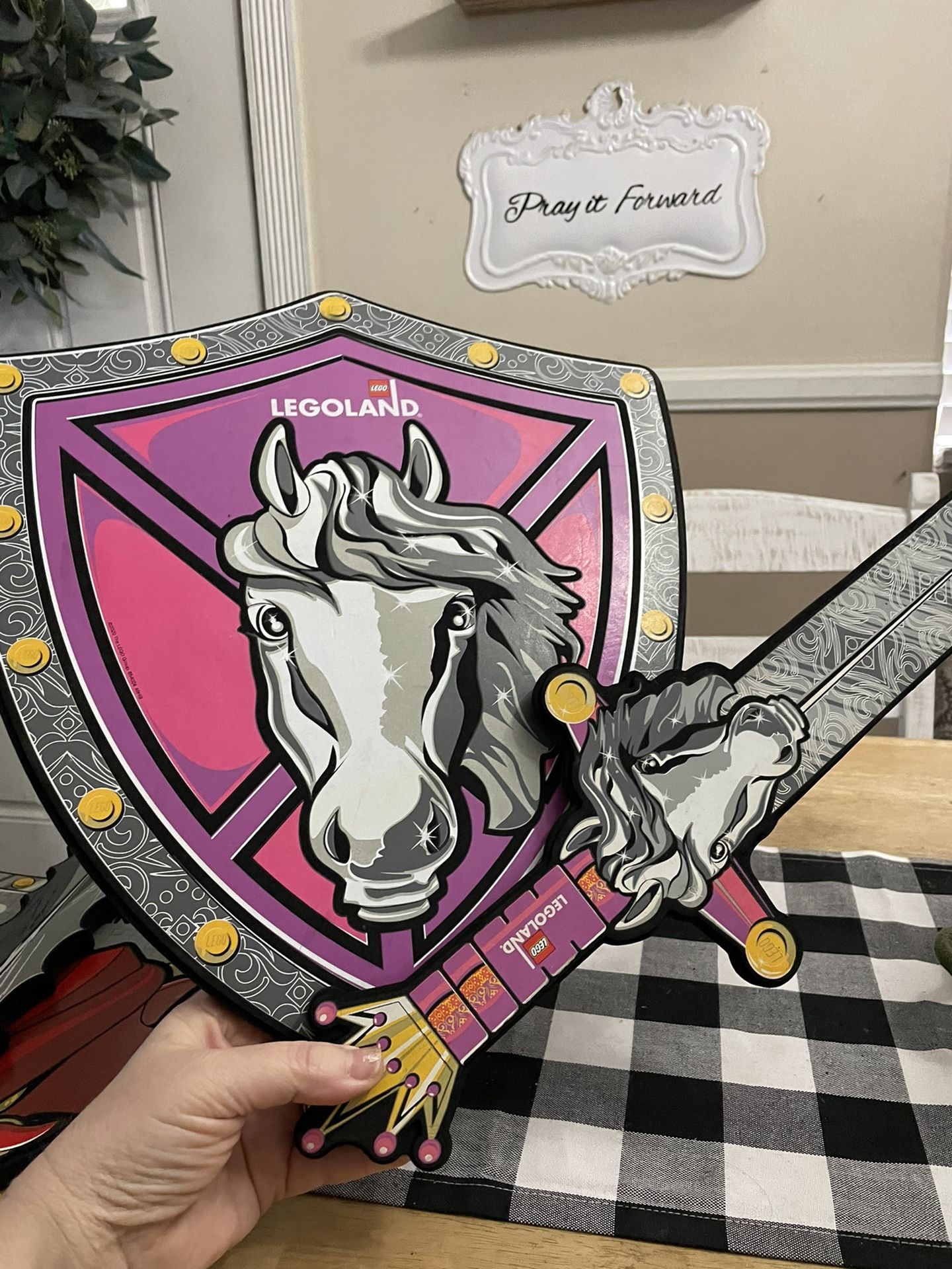 Lego Legoland horse sword and shield set