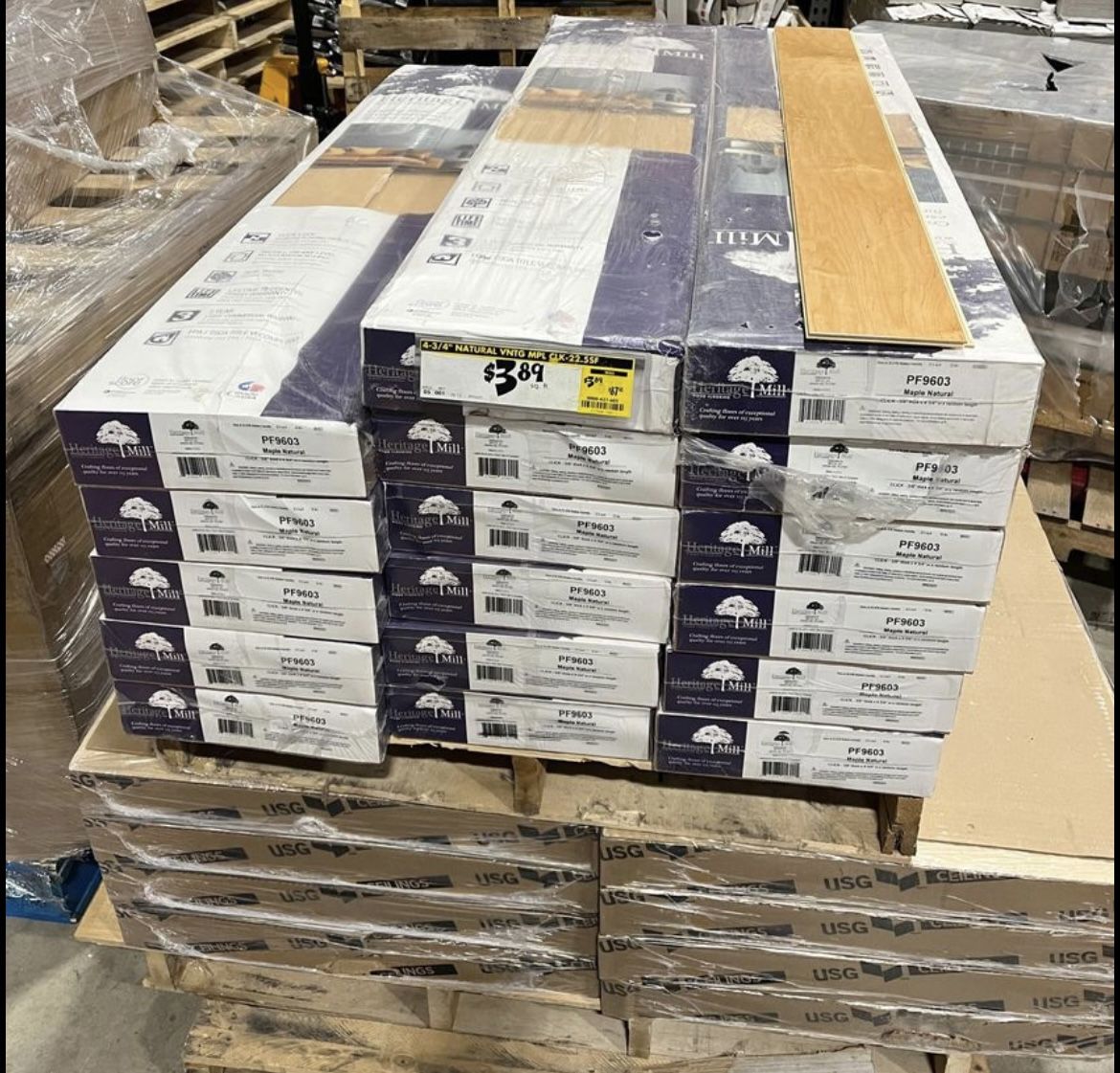 25% OFF Heritage Mill Maple High Gloss 3/8 in. Engineered Hardwood Flooring 17 ca/ 383 sqft.