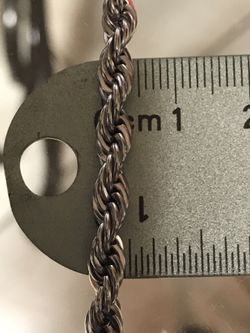 Beautiful rope chain and bracelet set