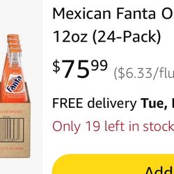 Mexican Fanta Orange Glass Bottles 12oz (24-Pack)