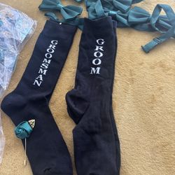 Hunter Green wedding items, and socks