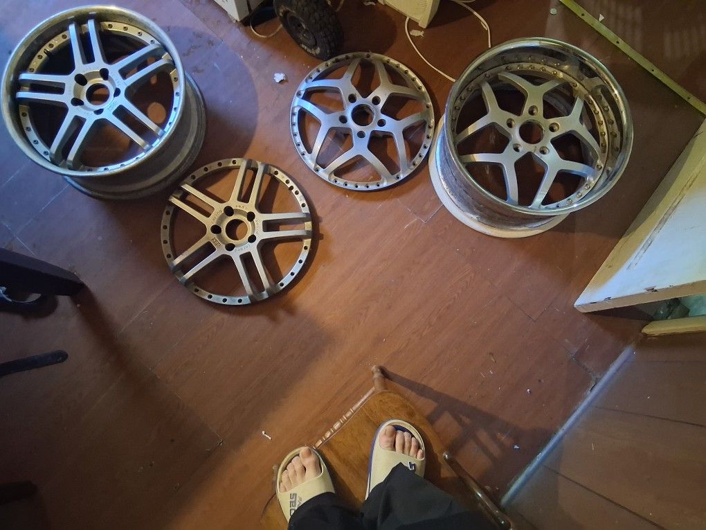 Full Set 20 Inch Racing Rims,Interchangeable Faceplates