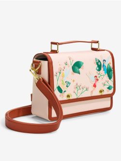 NWT Disney Tinker Bell & Fairies Floral Crossbody Bag / Satchel Loungefly Purse