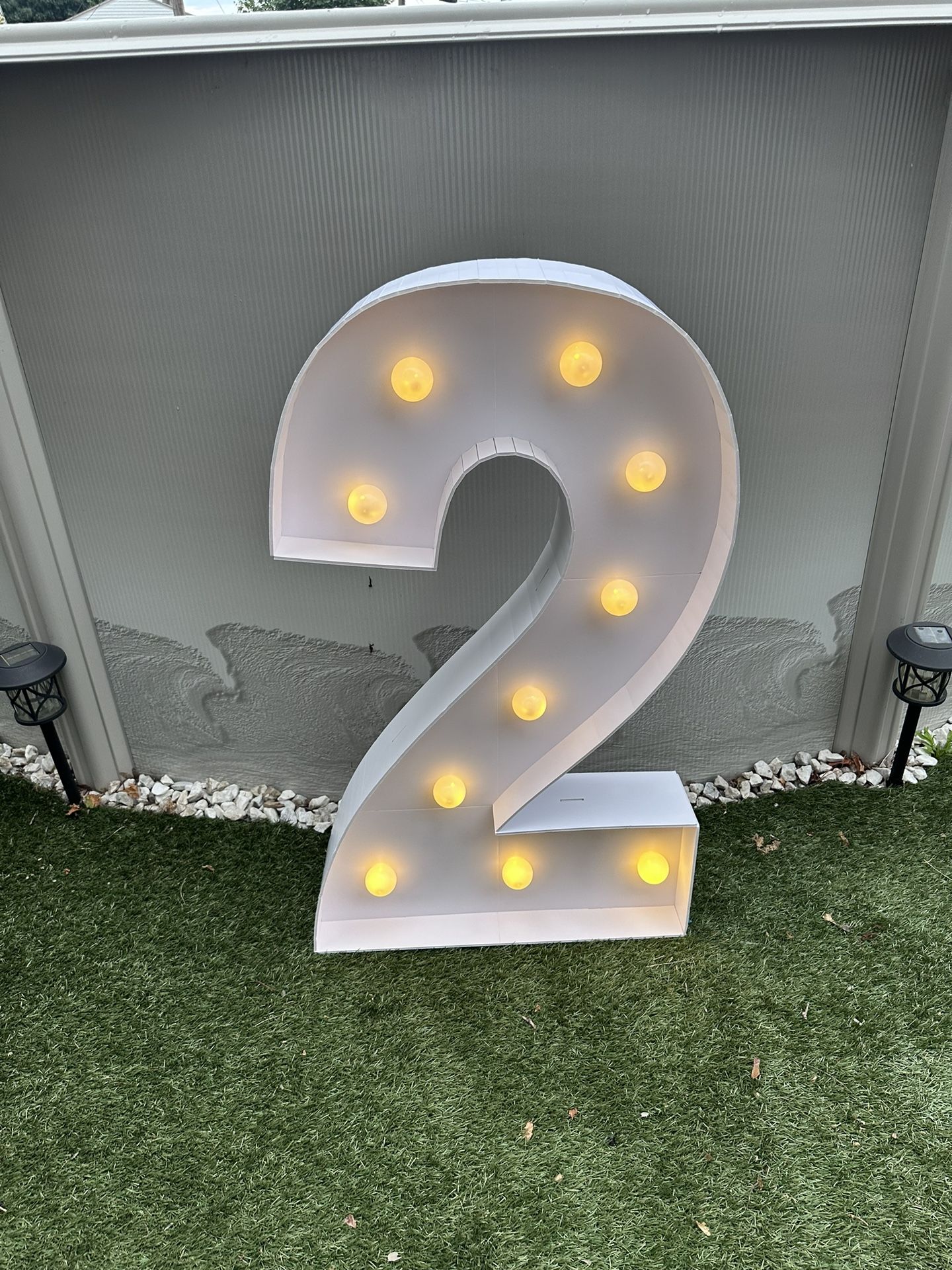 Light Up Number 2 For Party